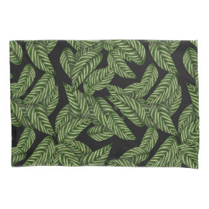 Funda De Cojín Impresión de planta de hojas tropicales modernas