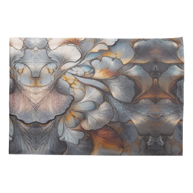 Funda De Cojín Impresión protectora Patrón de hoja de Ginkgo Estr (Reverso)