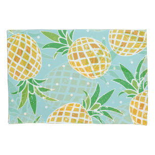 Funda De Cojín Impresión tropical de patrón de piña sin soldadura