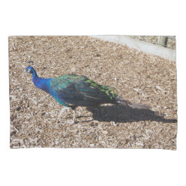 Funda De Cojín Indian Blue Peafowl pillowcase