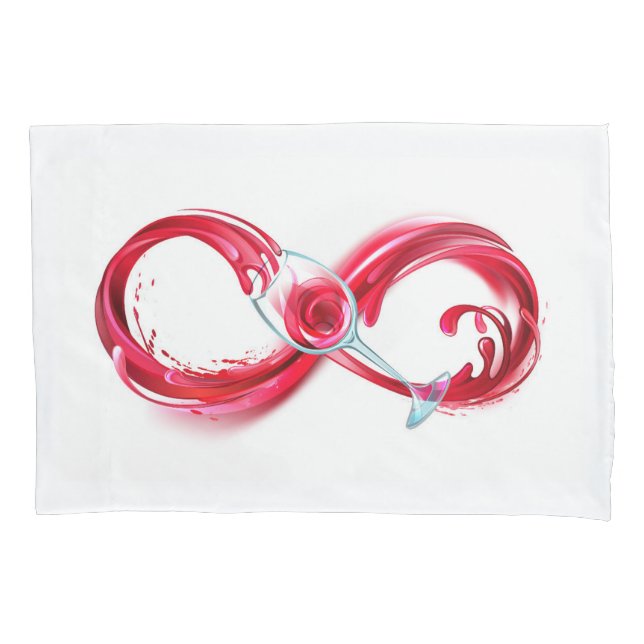 Funda De Cojín Infinity with Red Wine (Anverso-izquierdo)