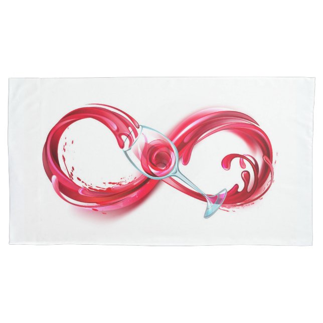 Funda De Cojín Infinity with Red Wine (Anverso)