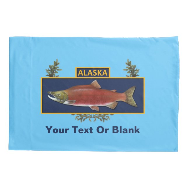 Funda De Cojín Insignia de pescador de combate Alaska (Reverso)