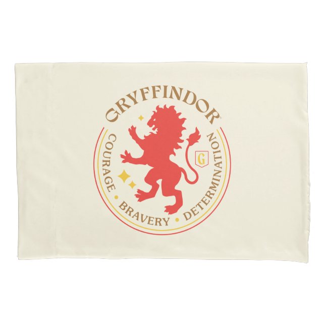 Funda De Cojín Insignia del orgullo de la casa del león rojo GRYF (Anverso)