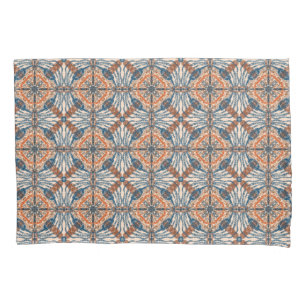 Funda De Cojín Inspiración turca: Armada texturizada y Terracota