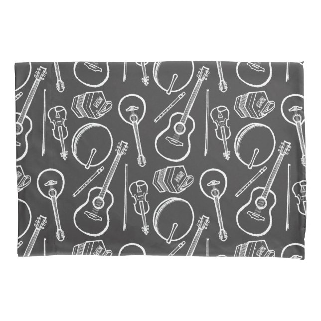 Funda De Cojín Instrumentos musicales irlandeses estándar de un s (Anverso)