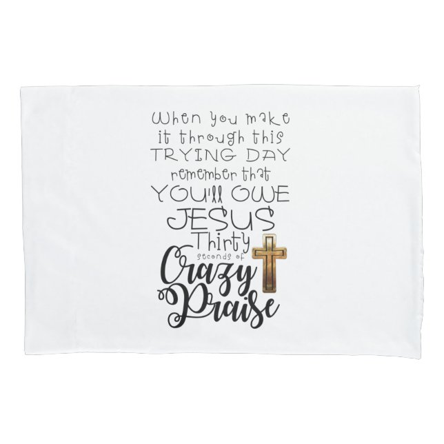 Funda De Cojín Intying Day-Crazy Elogio (Anverso)