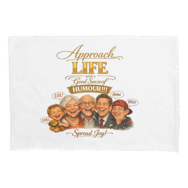 Funda De Cojín Irradiar alegría  (Anverso)