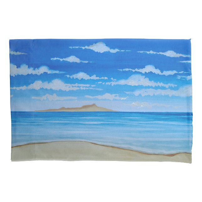 Funda De Cojín Isla Tropical (Anverso-izquierdo)