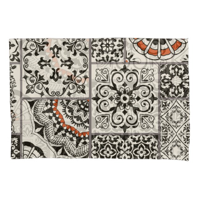 Funda De Cojín Islam Arabic Majolica Tiles Patchwork (Anverso)