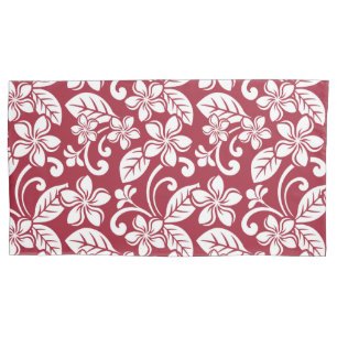 FUNDA DE COJÍN ISLAND PLUMERIA (CARDINAL RED)