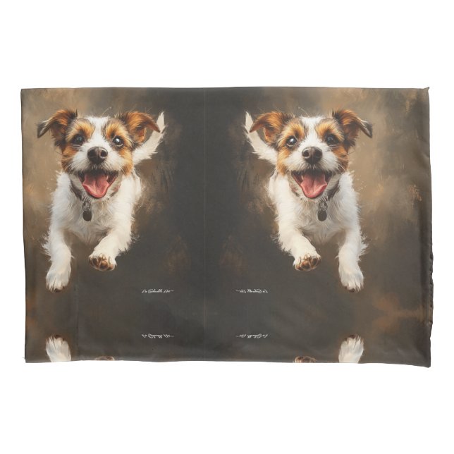 Funda De Cojín Jack Russell (Anverso-izquierdo)