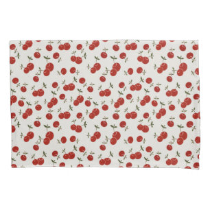 Funda De Cojín Jardín de cerezas rojas de verano dulce 
