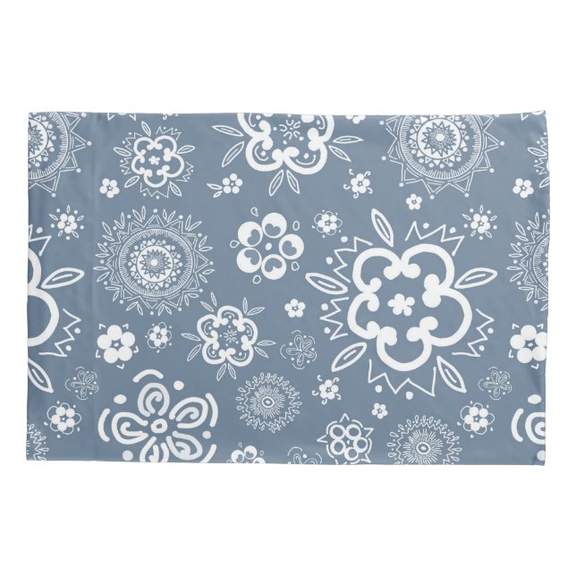 Funda De Cojín Jardín de Crepúsculo - Un baile floral tradicional (Reverso)