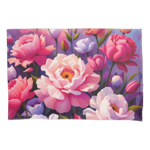 Funda De Cojín Jardín de floración rosa al amanecer Zen de primav