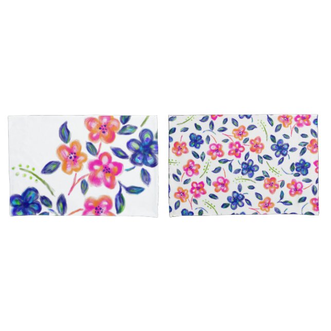 Funda De Cojín Jardín de flores (Anverso - Set)
