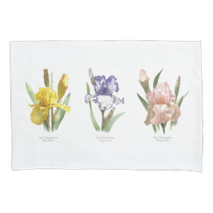 Funda De Cojín Jardín de flores del iris