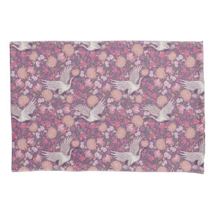 Funda De Cojín Jardín de primavera Día de la Madre Grulla asiátic