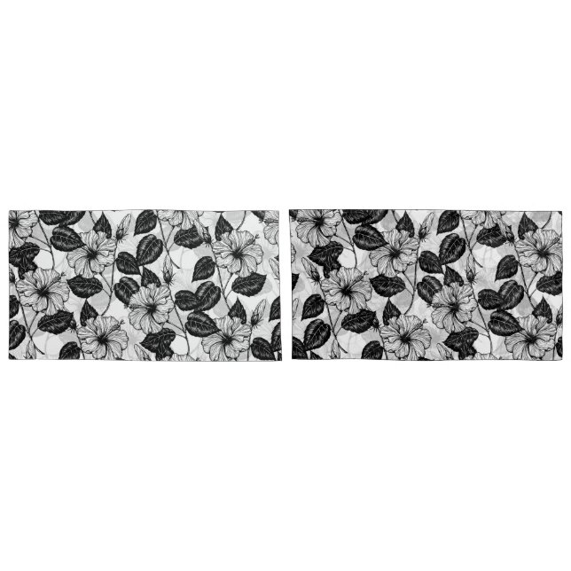 Funda De Cojín Jardín Hibiscus (Reverso-Set)