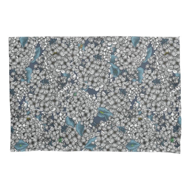 Funda De Cojín Jardín Lilac Blanco (Anverso-izquierdo)