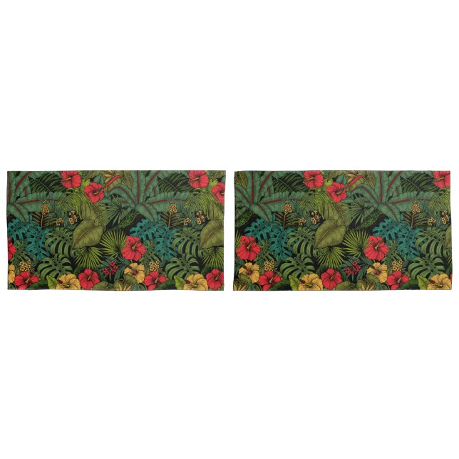 Funda De Cojín Jardín tropical (Anverso - Set)
