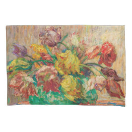 Funda De Cojín Jarrón con tulipanes (Schlobach)
