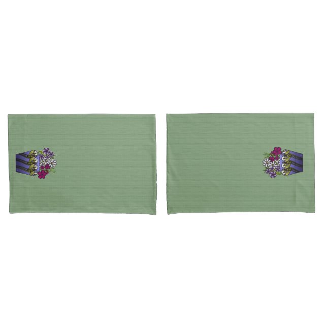 Funda De Cojín Jarrón de lirios Craftsman  (Anverso - Set)