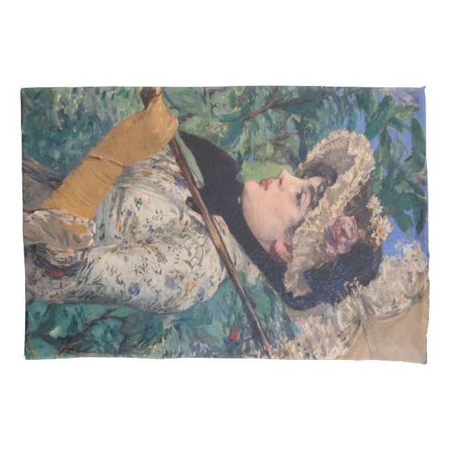 Funda De Cojín Jeanne (Primavera) De Édouard Manet (Anverso)