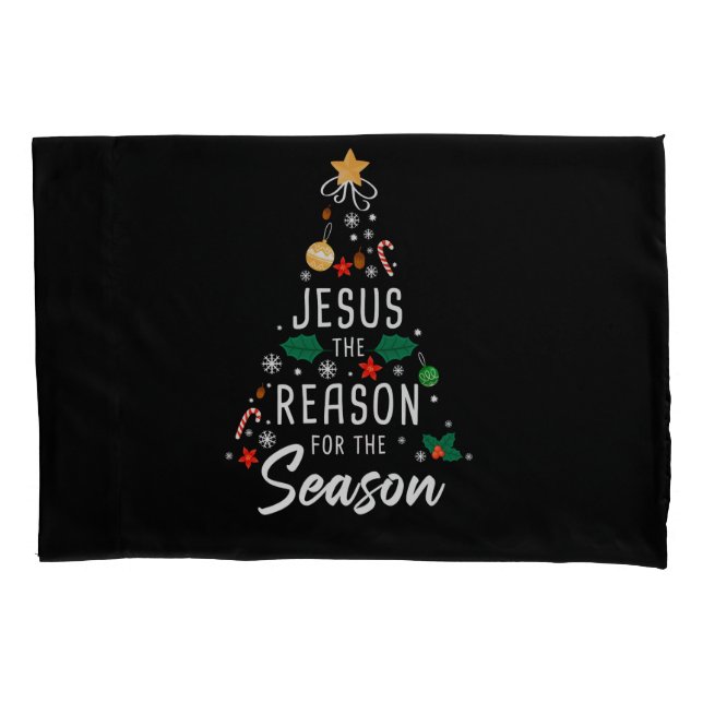 Funda De Cojín Jesús La Razón De La Temporada - Fe De Los Navidad (Anverso)
