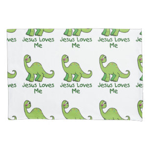 Funda De Cojín Jesús Me Ama Dinosaurios