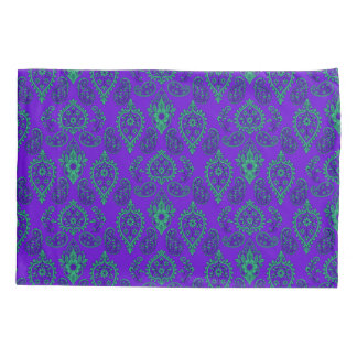 Funda De Cojín Jewel-Tone Ornate Paisley Design