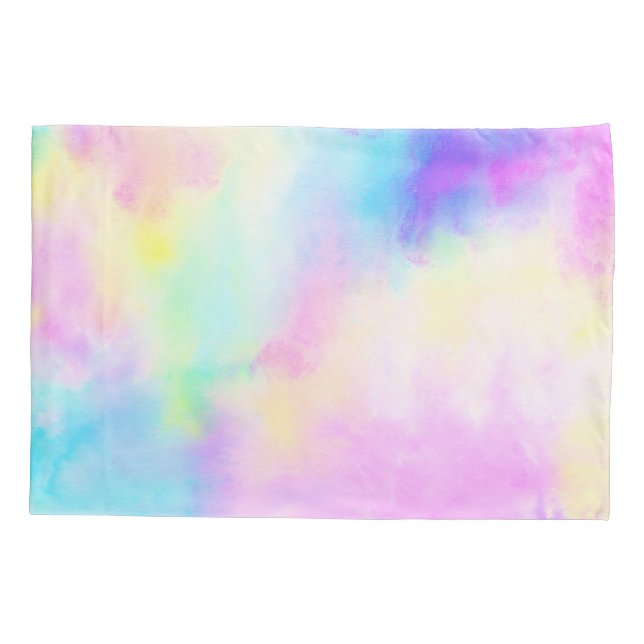 Funda De Cojín Jirafa en el arco iris (Reverso)