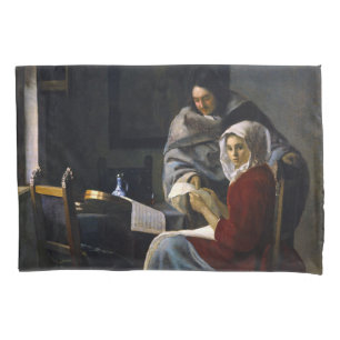 Funda De Cojín Johannes Vermeer - Chica interrumpida en su música