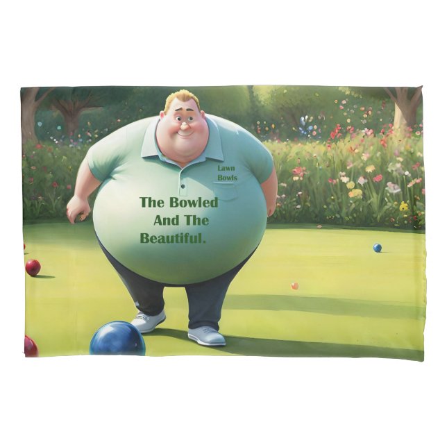 Funda De Cojín Jolly Lawn Bowler Man, (Anverso)