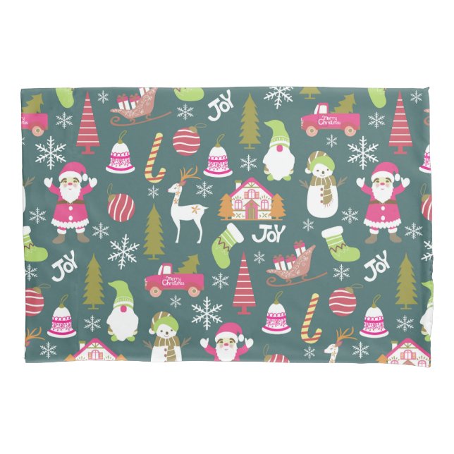 Funda De Cojín Joy Navidades Green (Anverso)