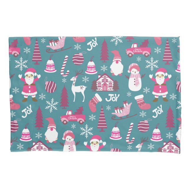 Funda De Cojín Joy Navidades Turquoise (Anverso)