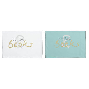 Funda De Cojín Juego de almohadas para café y libros