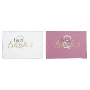 Funda De Cojín Juego de almohadas para té y libros