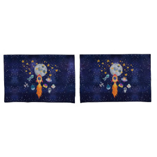 Funda De Cojín Juego de almohadilla para la cama para niños con e