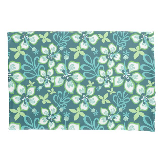 FUNDA DE COJÍN JUNGLE SURF (COMBO VERDE AZULADO) (Anverso-izquierdo)