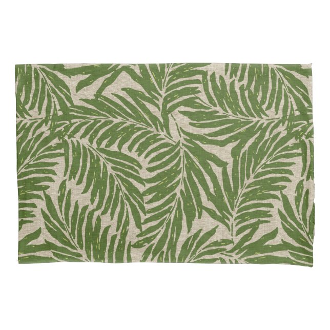 Funda De Cojín Kahanu Palms Textura de línea hawaiana (Anverso)
