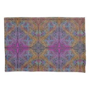 Funda De Cojín Kaleidoscope arcoiris Mandala