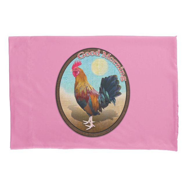 Funda De Cojín Key West - Oval de cosecha de gitanos Buenos días (Anverso-izquierdo)