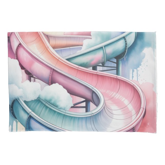 Funda De Cojín Kids’ Birthday Waterslide Party Gift (Anverso)