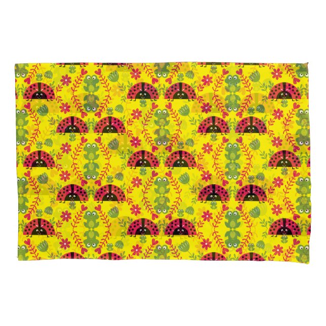 Funda De Cojín Kids Cute Whimsical ladybug (Anverso-izquierdo)
