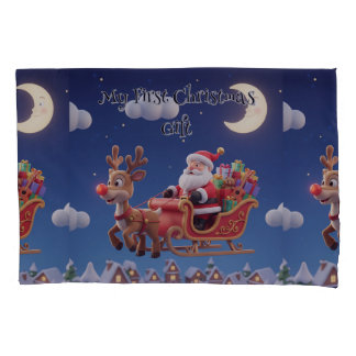 Funda De Cojín Kids' Santa Rudolph Standard Pillowcase