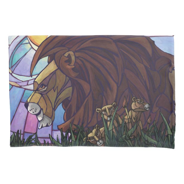 Funda De Cojín King Lion y Cubs Art (Anverso)