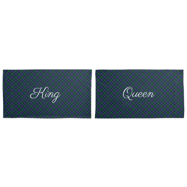 Funda De Cojín King Queen Blackwatch Tartan Royal Plate (Anverso - Set)