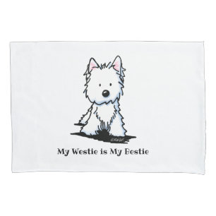 Funda De Cojín KiniArt Westie Bestie Pillowcase