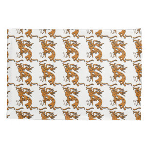 Funda De Cojín Kokopelli con notas musicales a la izquierda